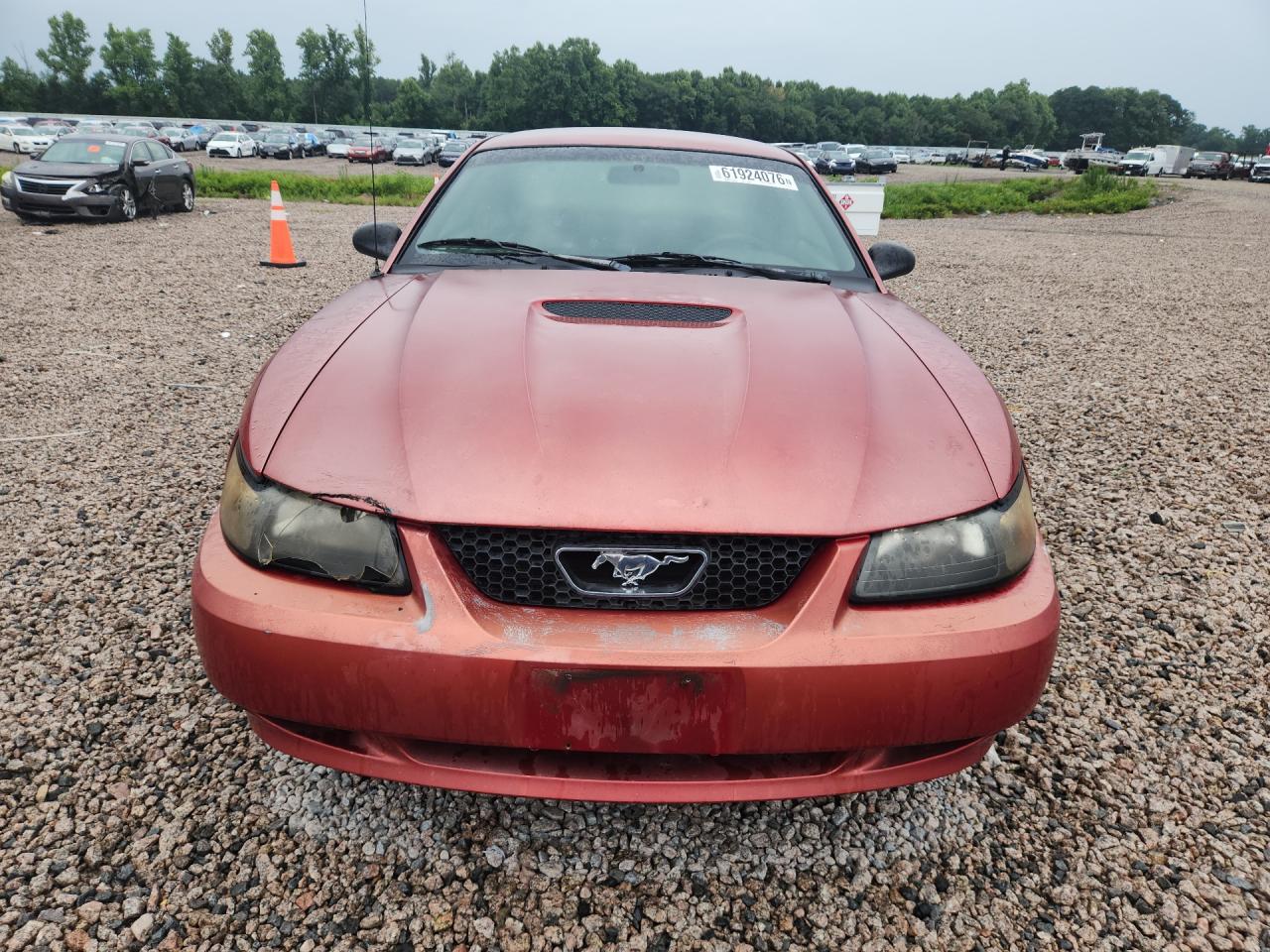 2002 Ford Mustang Red vin: 1FAFP40422F166719