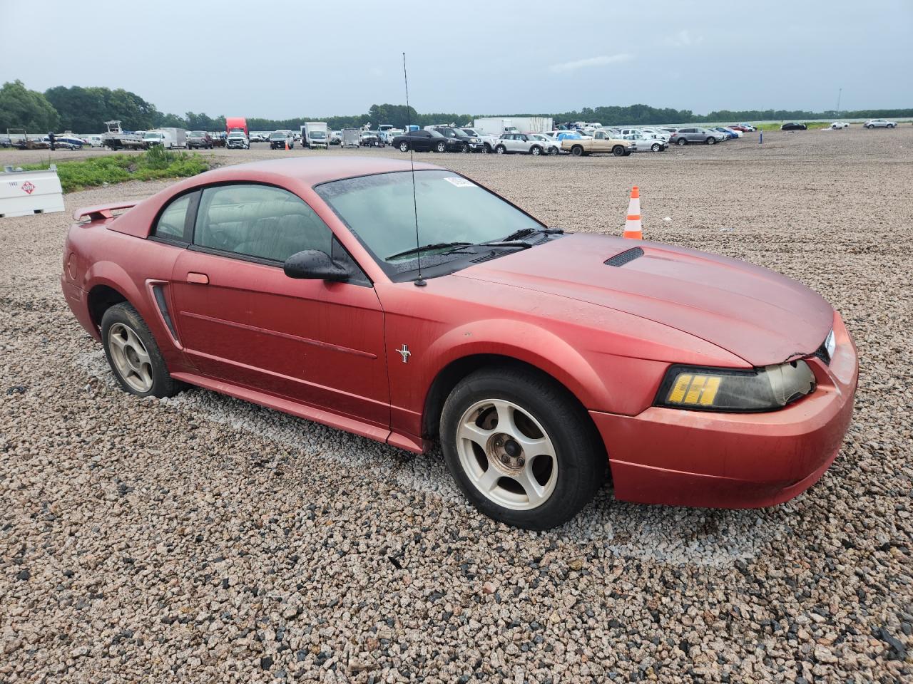 2002 Ford Mustang Red vin: 1FAFP40422F166719