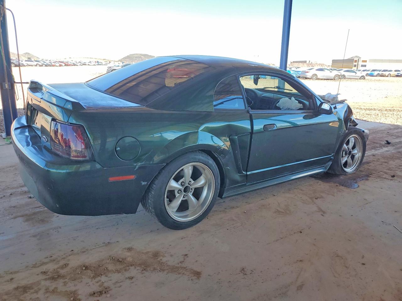 2003 Ford Mustang Green vin: 1FAFP40423F365027