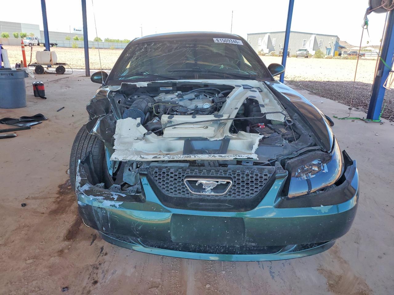 2003 Ford Mustang Green vin: 1FAFP40423F365027