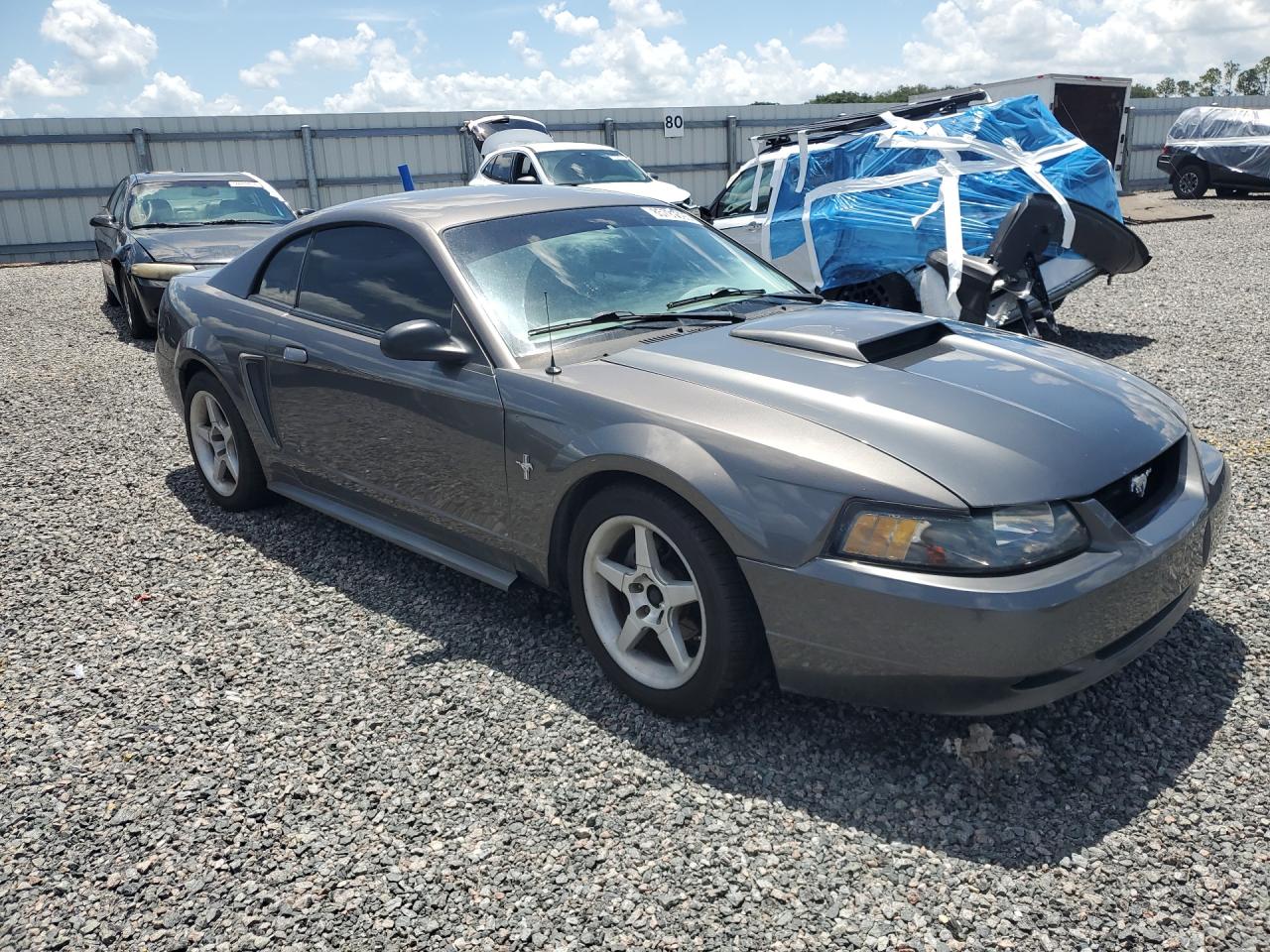 2003 Ford Mustang Gray vin: 1FAFP40423F403467