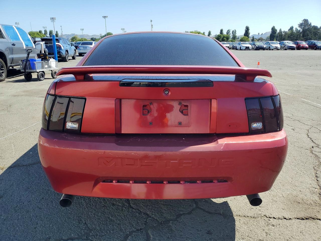 2003 Ford Mustang Red vin: 1FAFP40423F431852