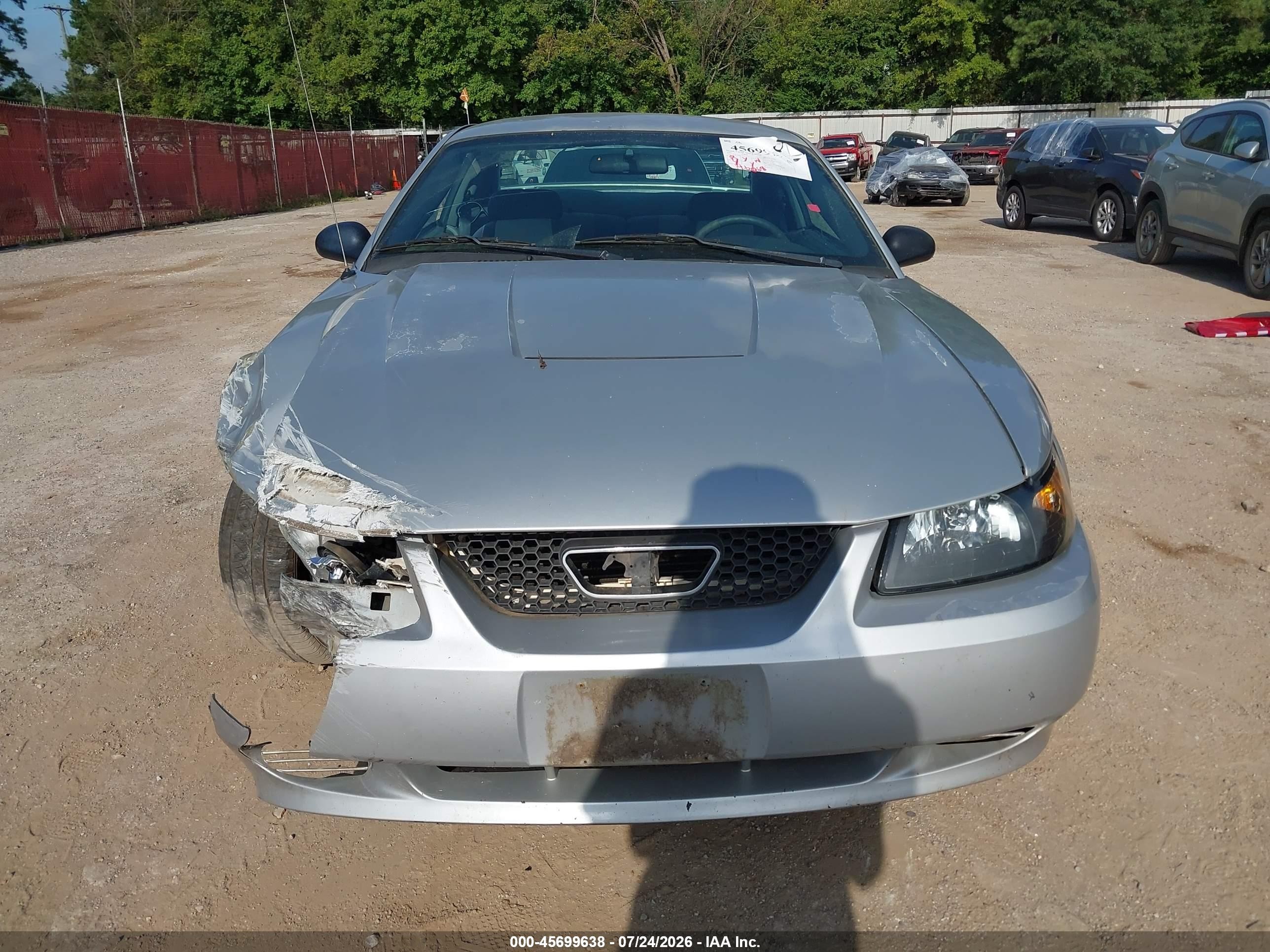 2003 Ford Mustang   Silver vin: 1FAFP40423F437635