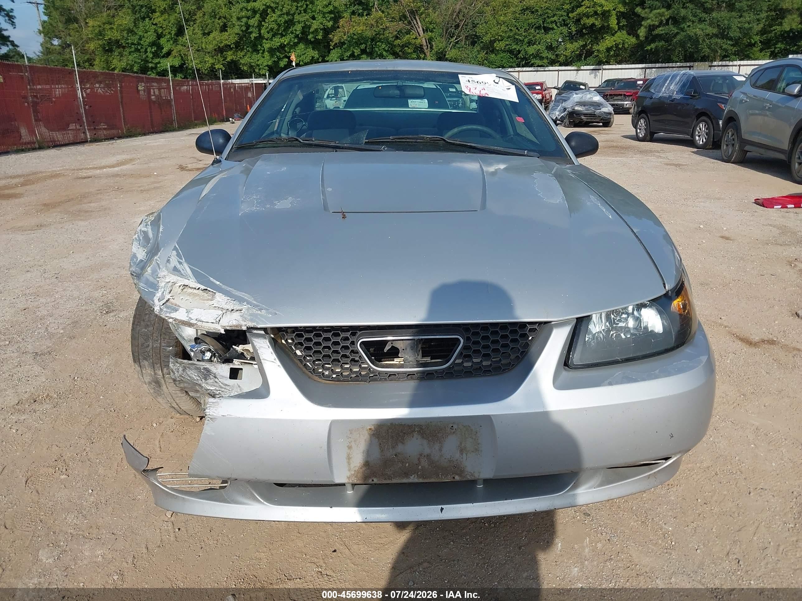 2003 Ford Mustang   Silver vin: 1FAFP40423F437635