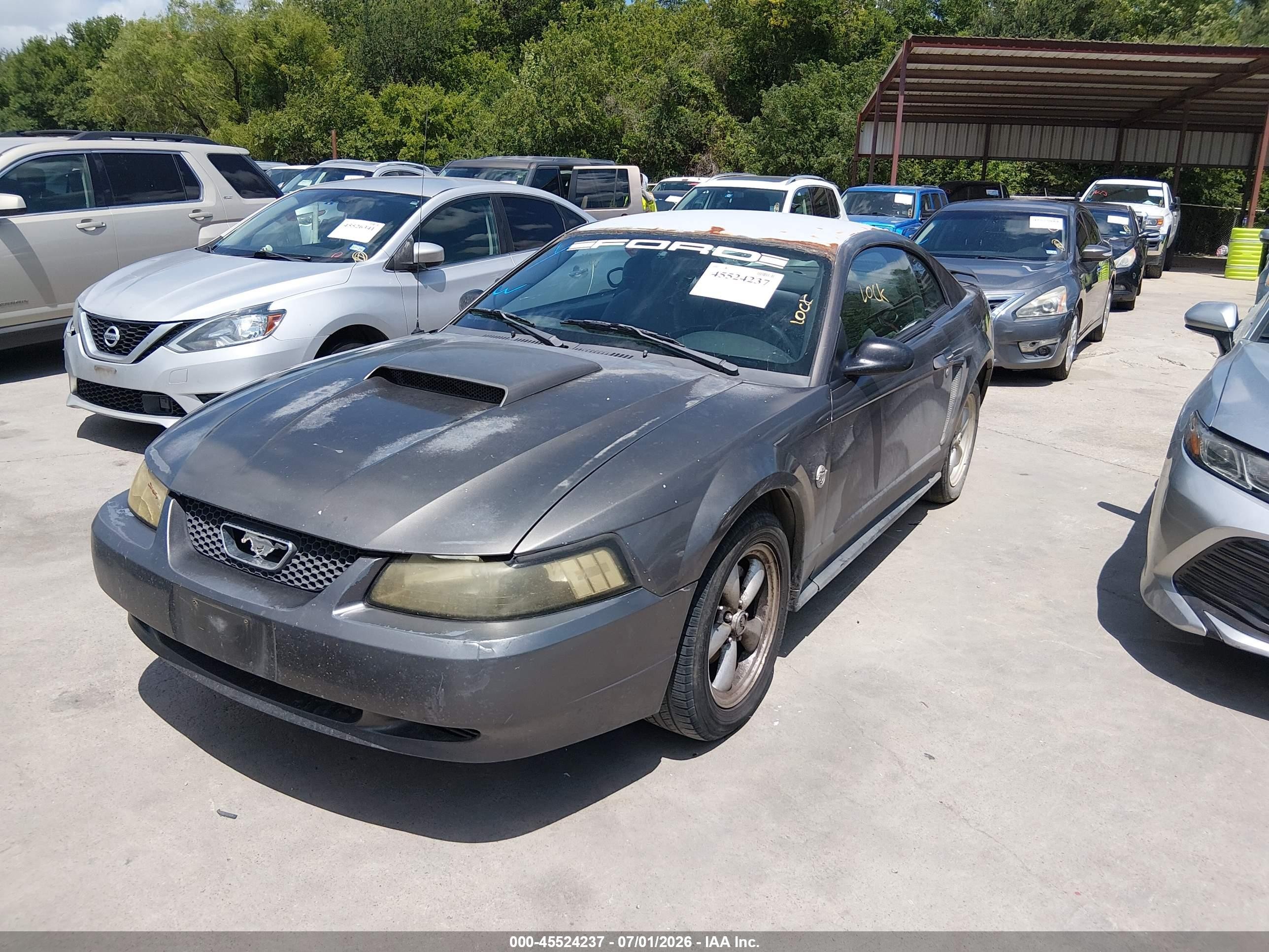 2004 Ford Mustang   Gray vin: 1FAFP40424F131973