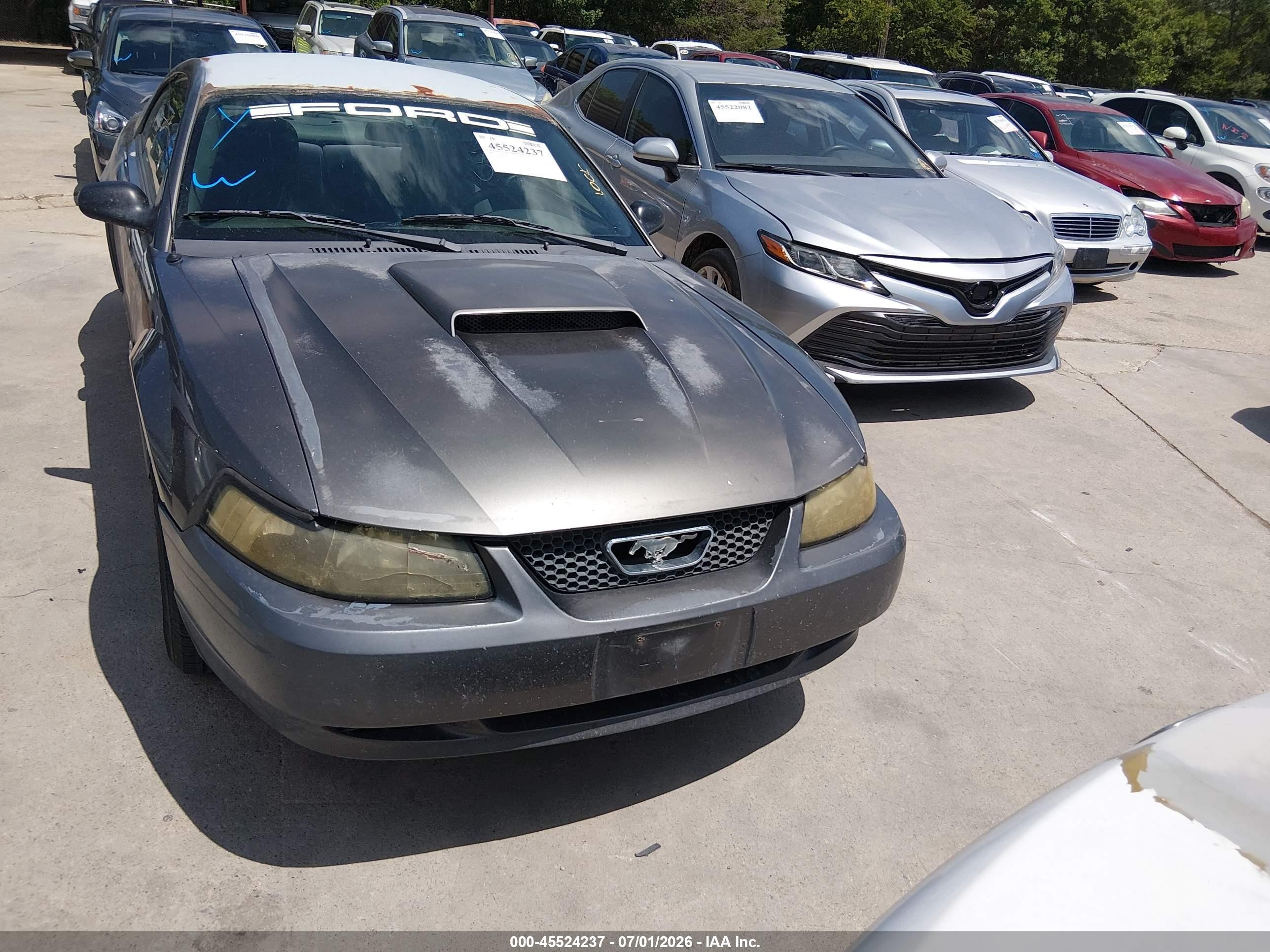 2004 Ford Mustang   Gray vin: 1FAFP40424F131973