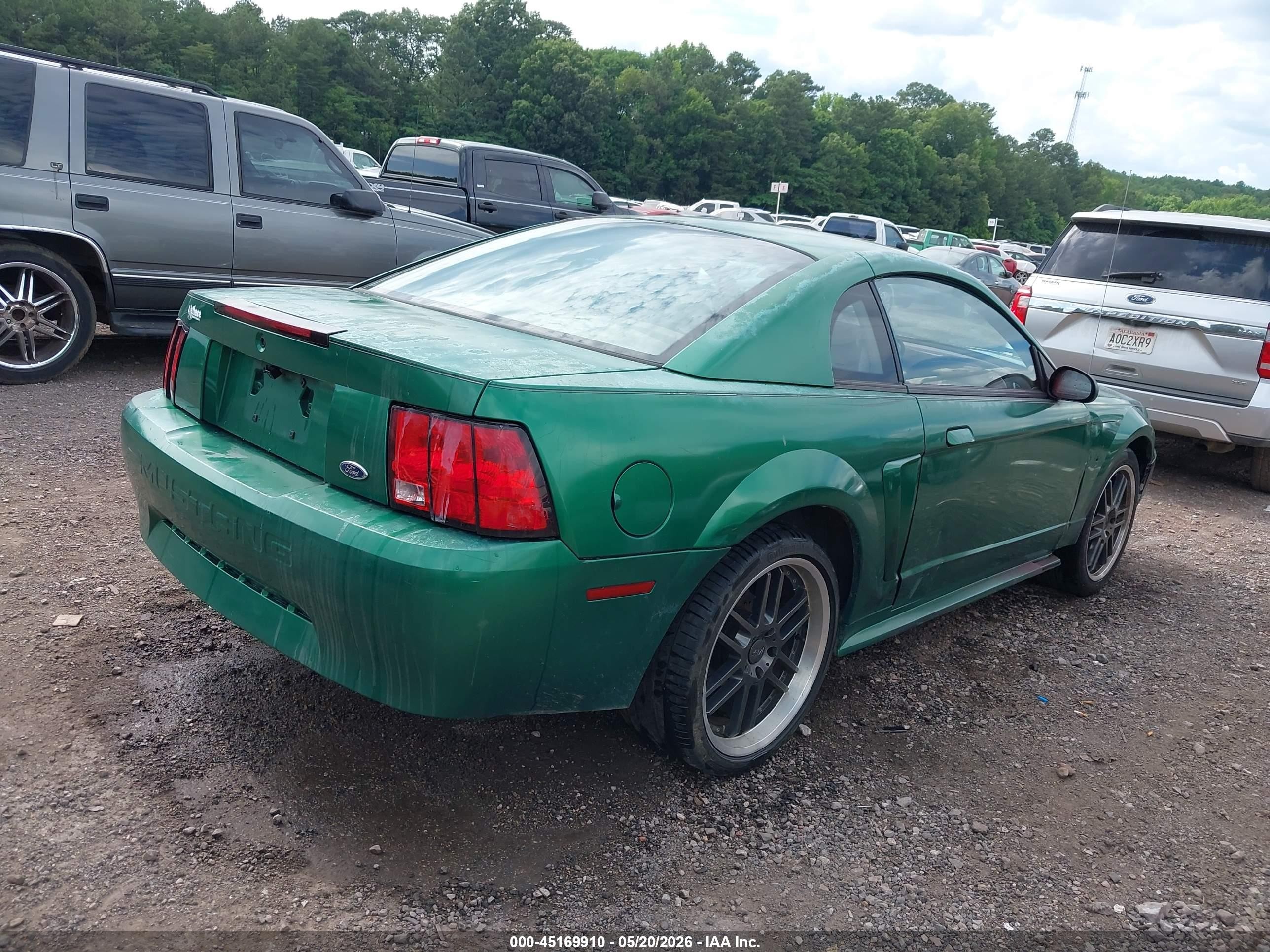 1999 Ford Mustang   Green vin: 1FAFP4042XF101991