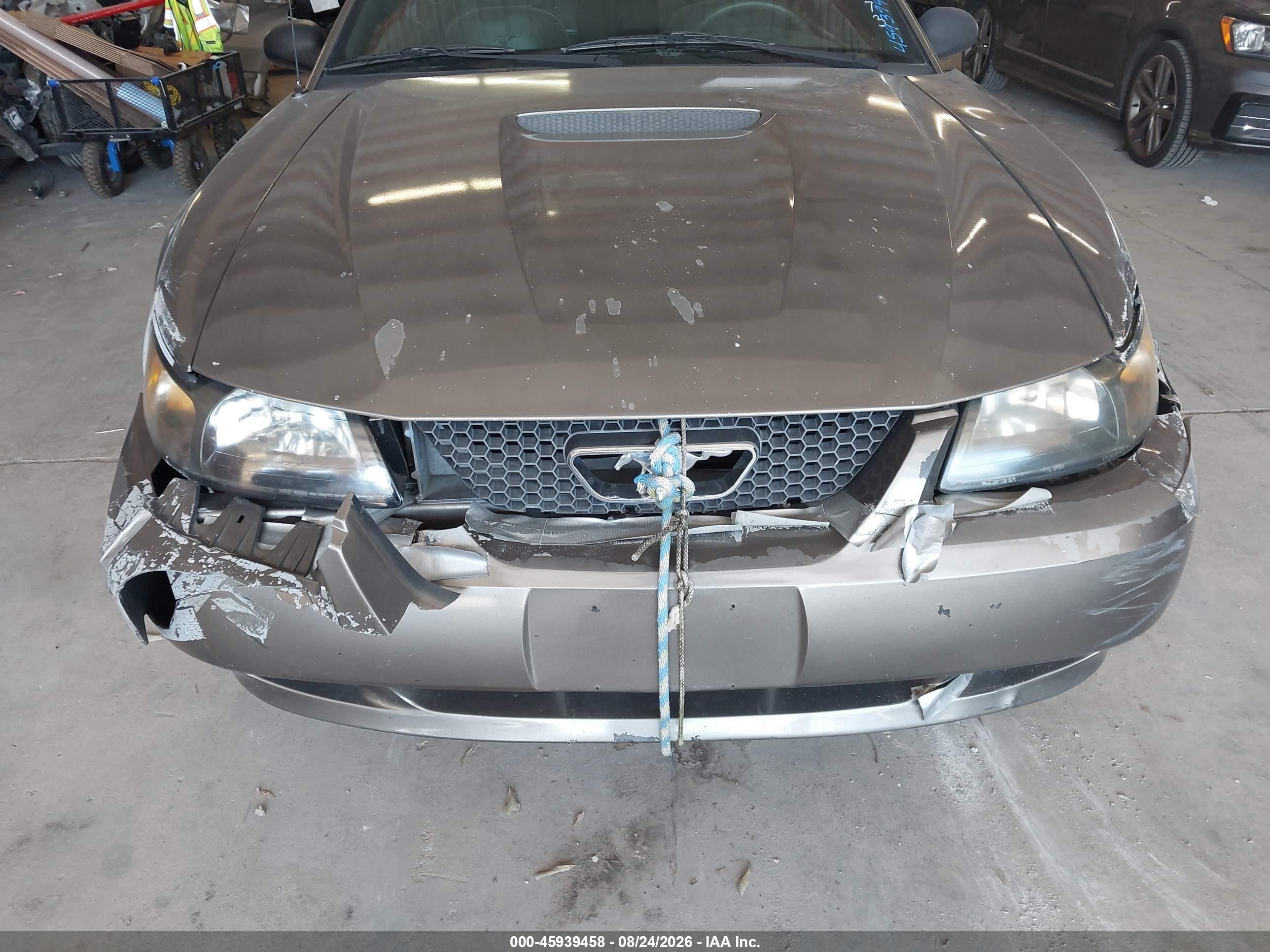 2002 Ford Mustang   Серый vin: 1FAFP40432F207973