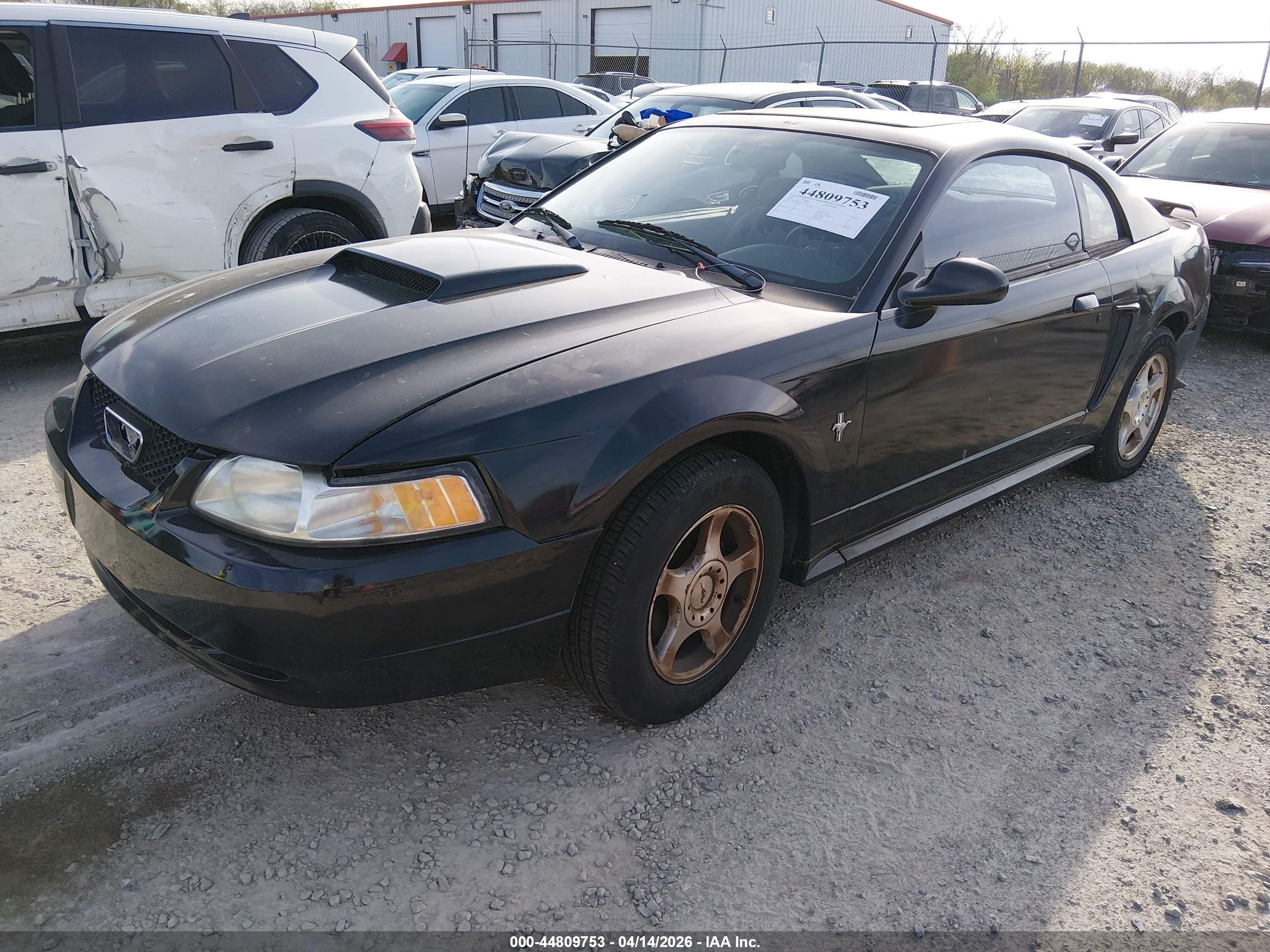 2002 Ford Mustang   Черный vin: 1FAFP40432F242660