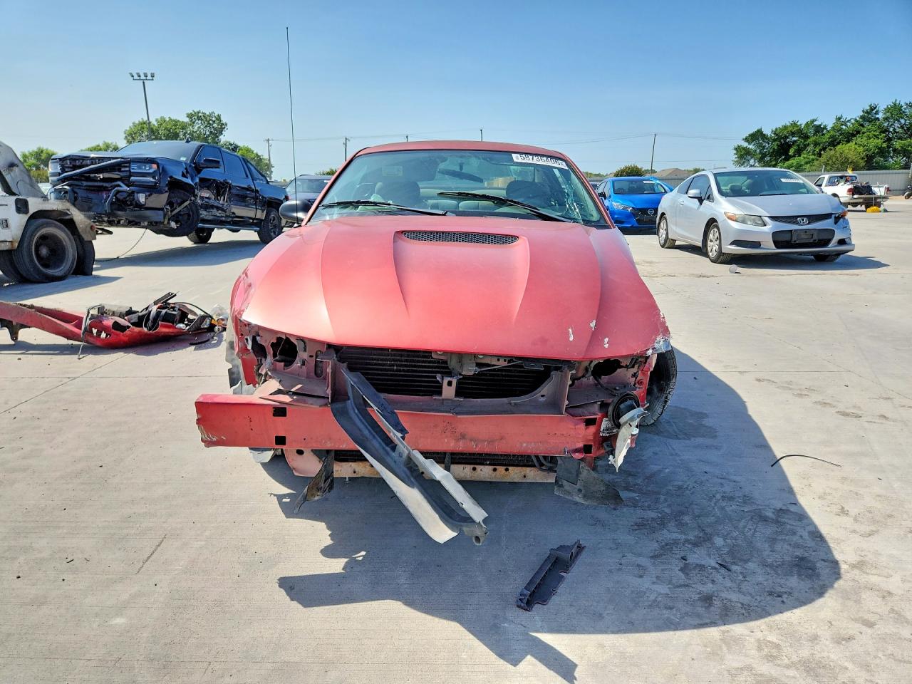 2001 Ford Mustang Red vin: 1FAFP40441F207267