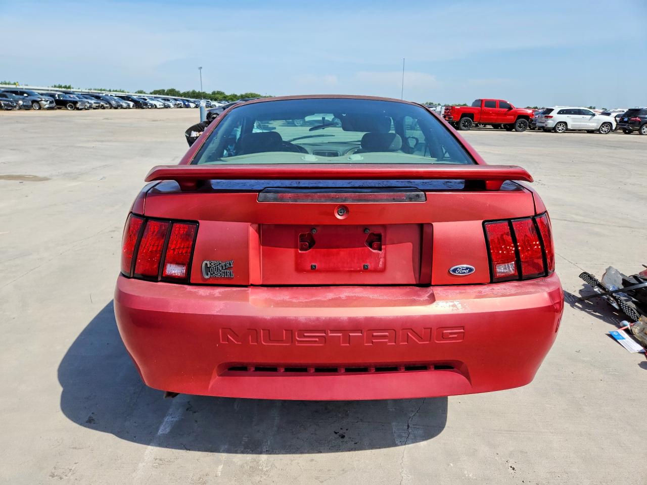 2001 Ford Mustang Red vin: 1FAFP40441F207267