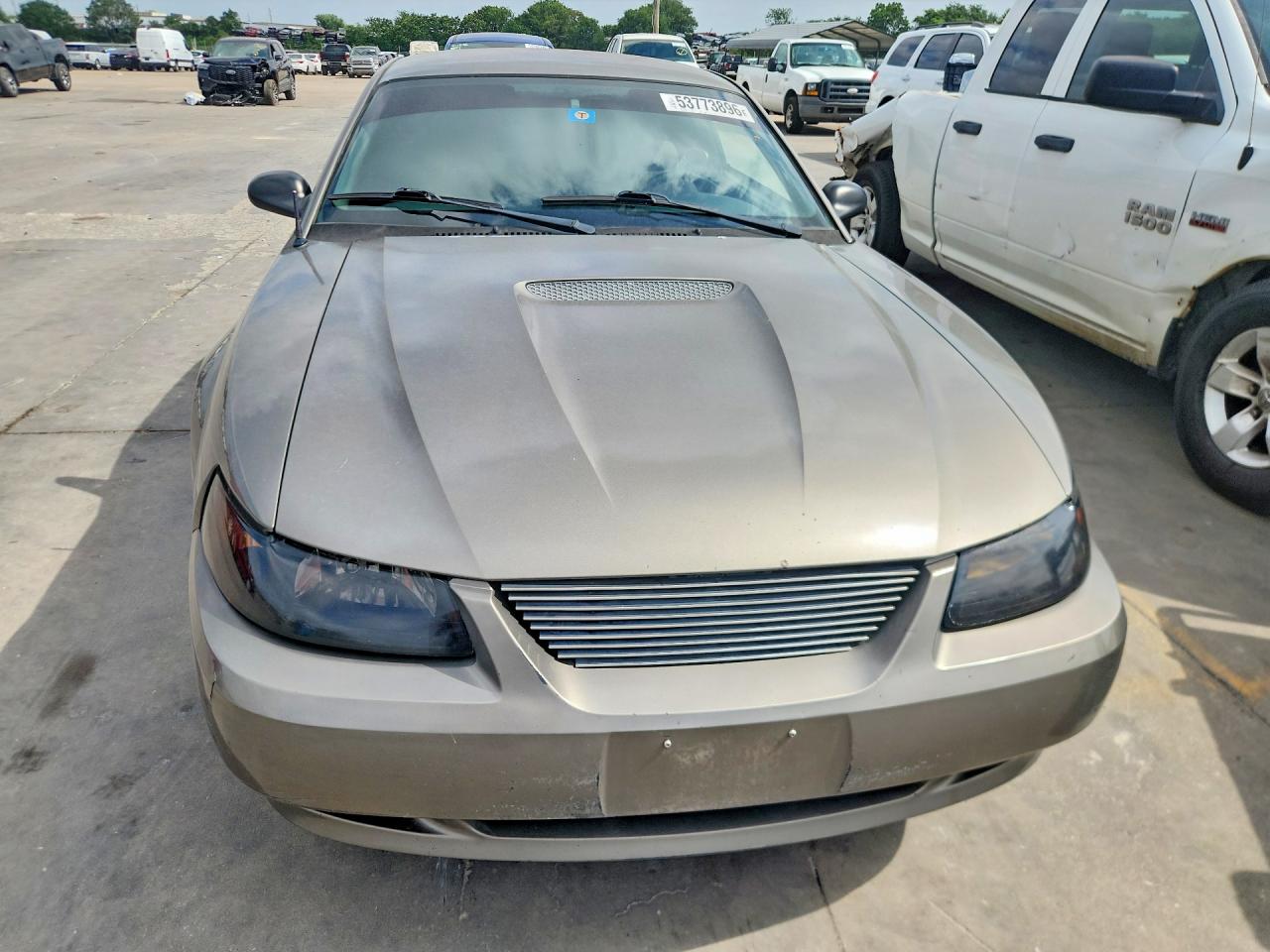 2001 Ford Mustang Серый vin: 1FAFP40441F231858