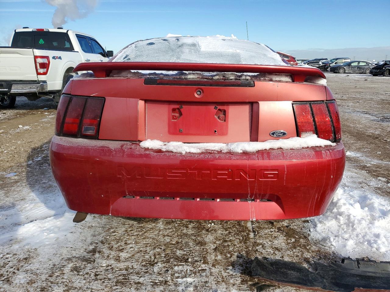 2002 Ford Mustang Red vin: 1FAFP40442F188933