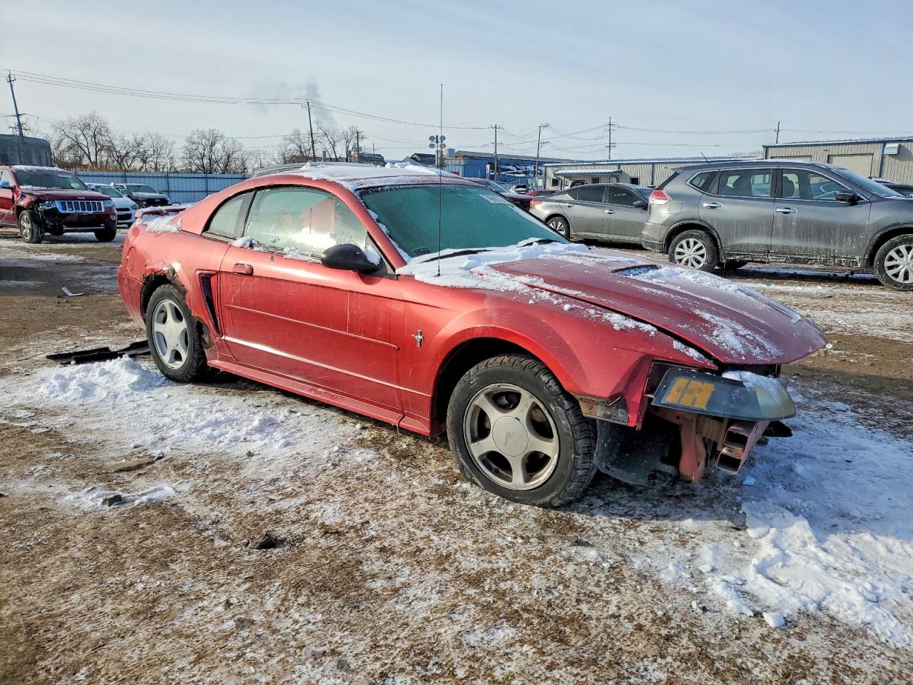 2002 Ford Mustang Red vin: 1FAFP40442F188933