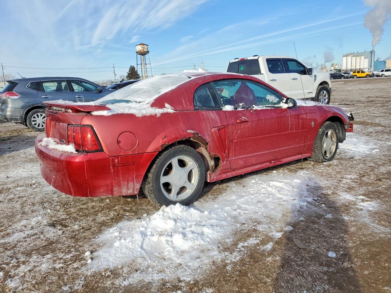 2002 Ford Mustang Red vin: 1FAFP40442F188933