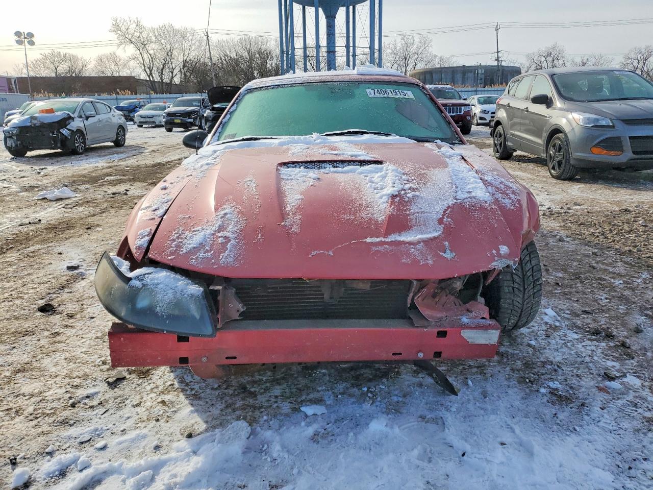 2002 Ford Mustang Red vin: 1FAFP40442F188933