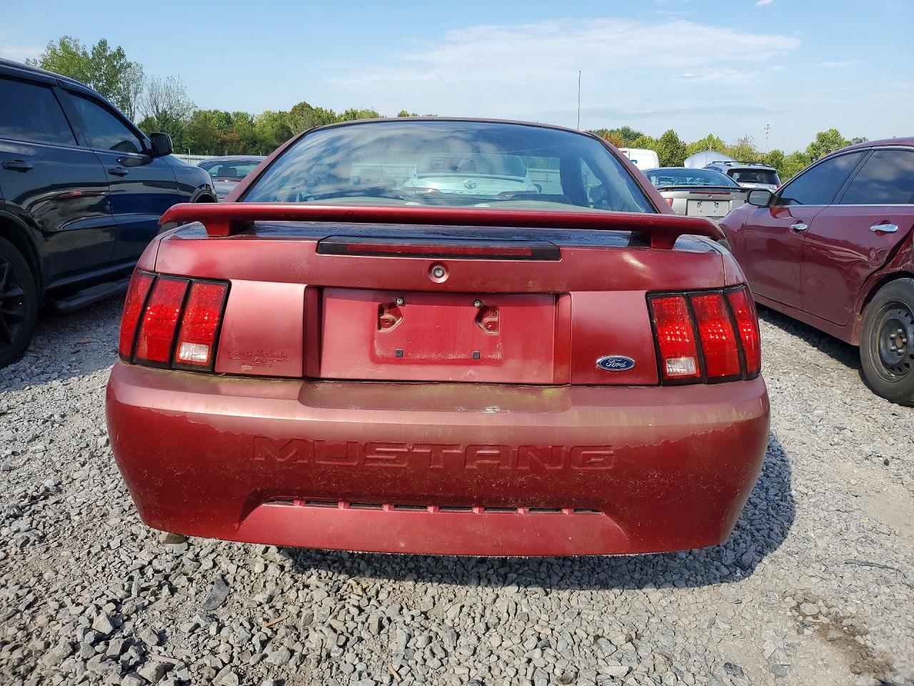 2003 Ford Mustang Red vin: 1FAFP40443F303922
