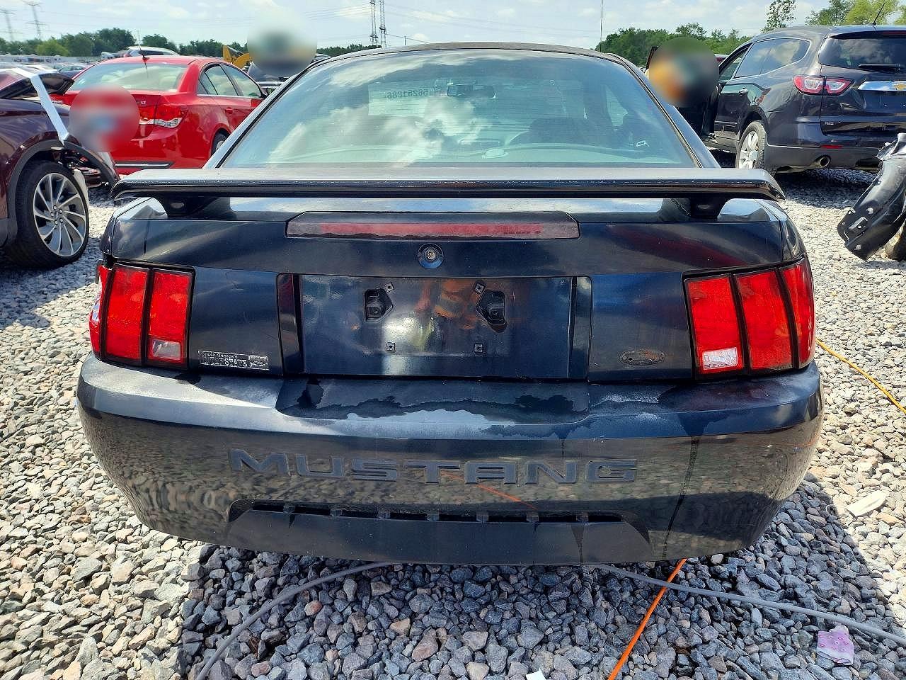 2003 Ford Mustang Black vin: 1FAFP40443F357124