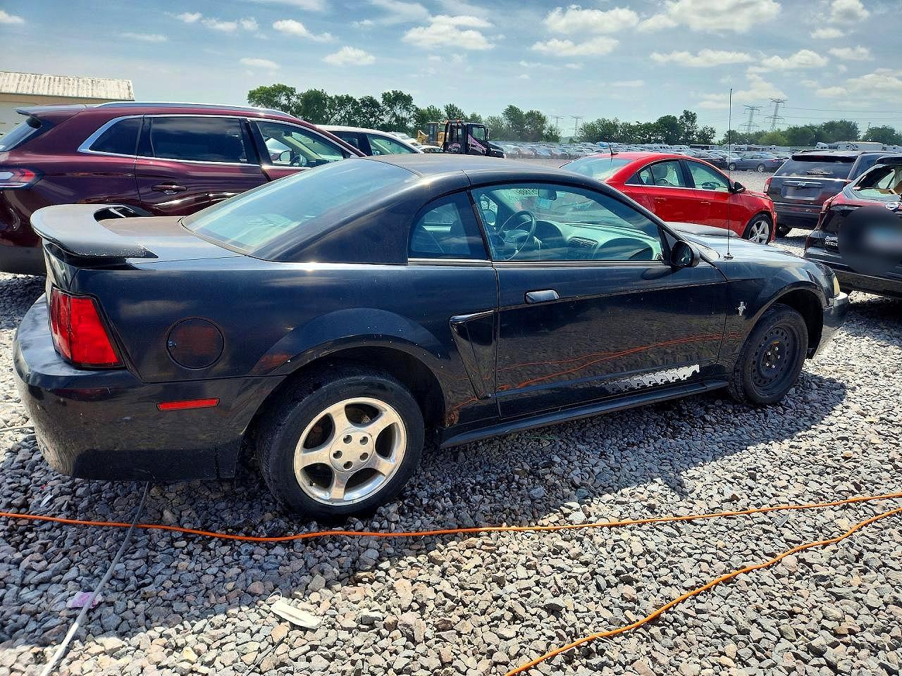 2003 Ford Mustang Black vin: 1FAFP40443F357124