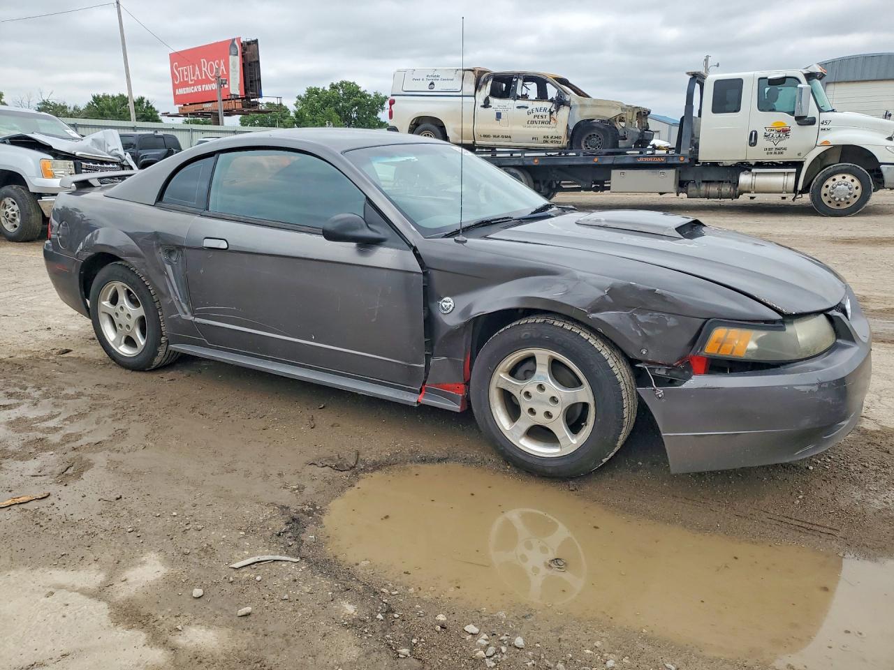 2004 Ford Mustang Gray vin: 1FAFP40444F111918