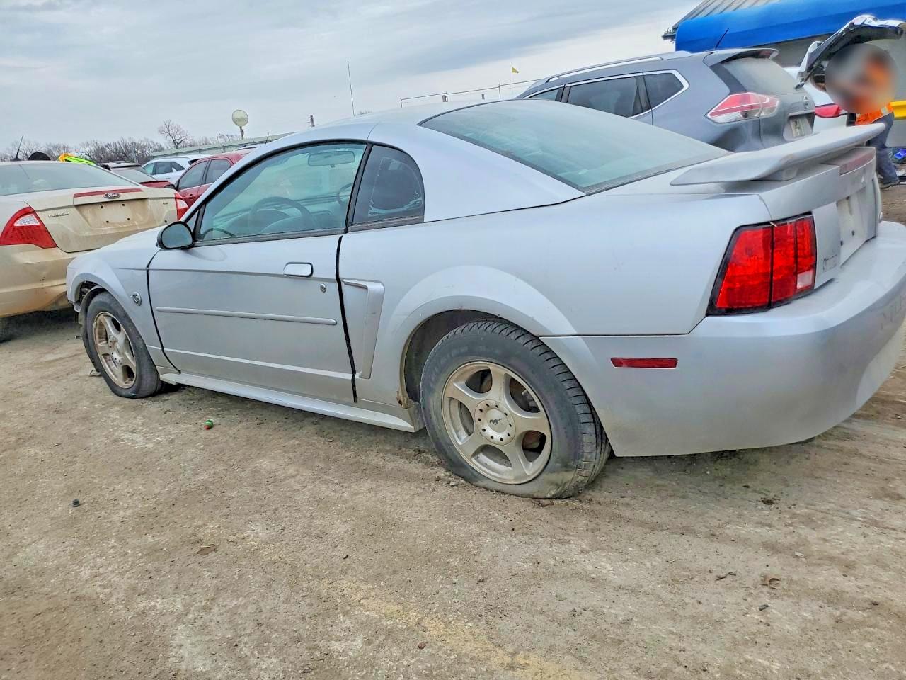 2004 Ford Mustang Silver vin: 1FAFP40444F118321