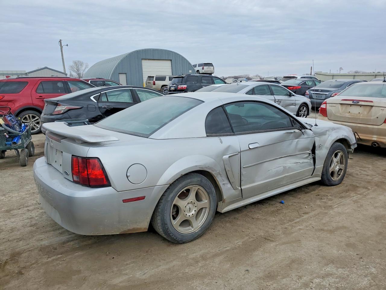 2004 Ford Mustang Silver vin: 1FAFP40444F118321