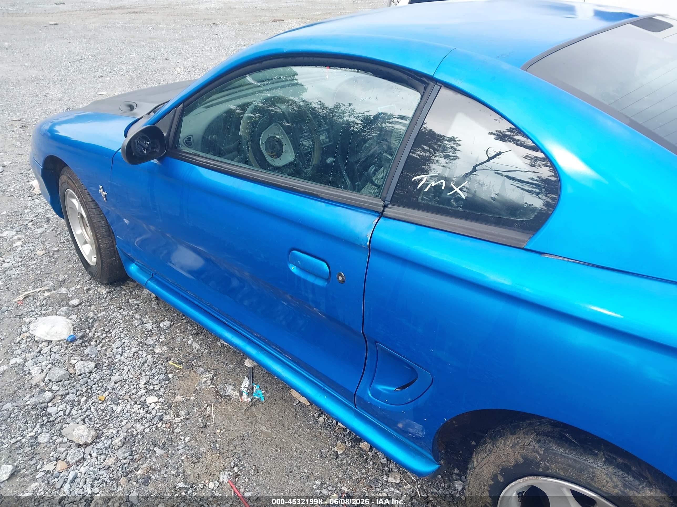 1998 Ford Mustang   Blue vin: 1FAFP4044WF121397