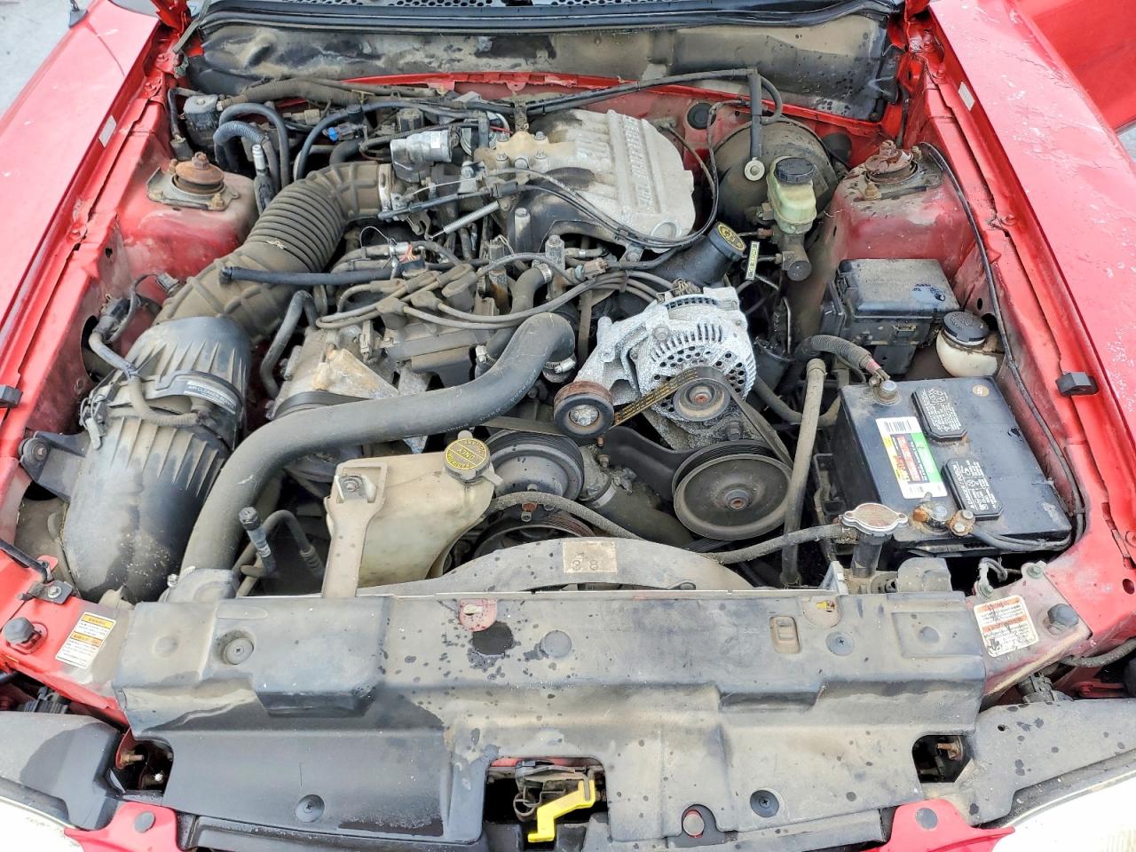 1998 Ford Mustang Red vin: 1FAFP4044WF194141