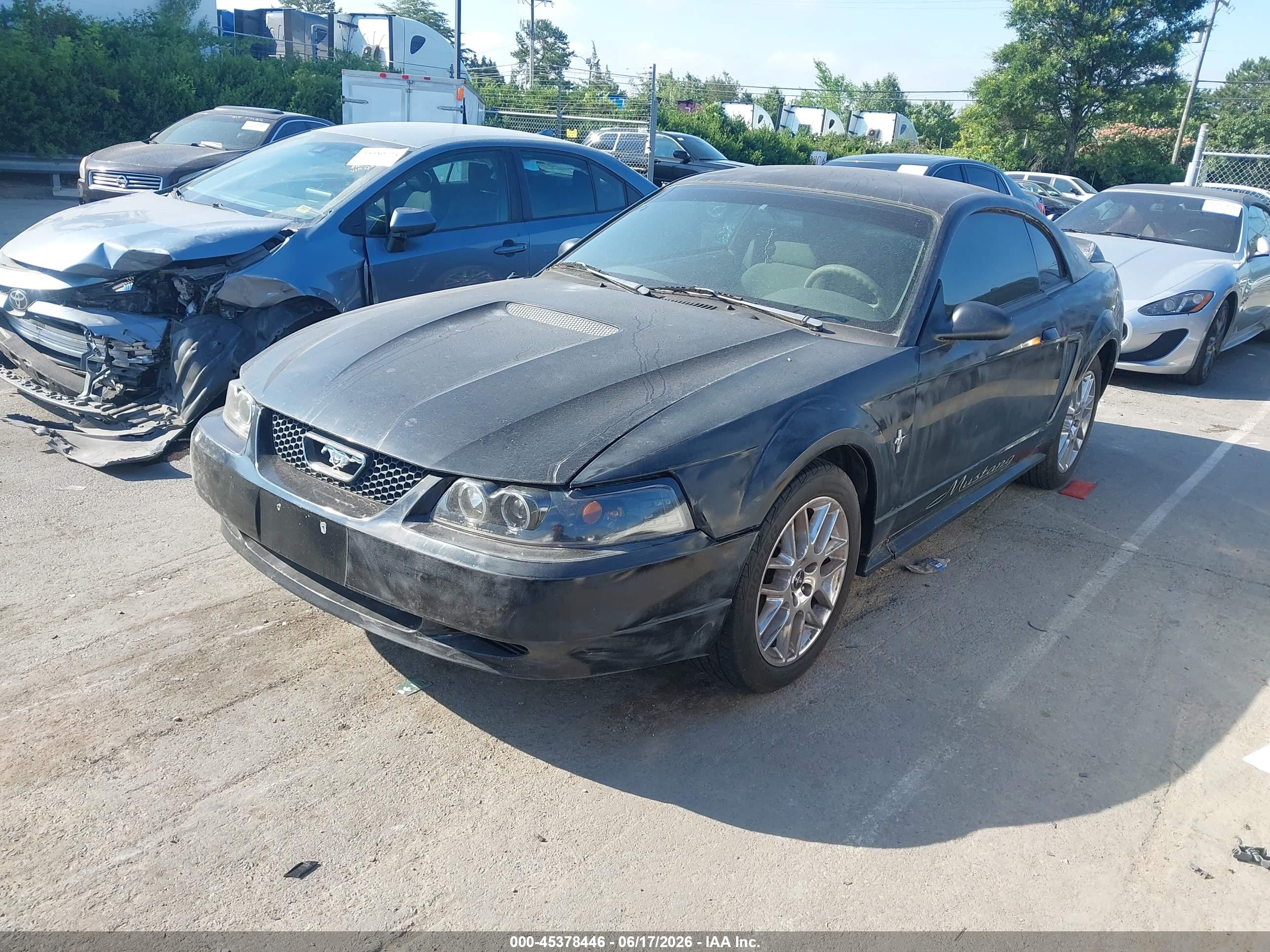 2000 Ford Mustang   Черный vin: 1FAFP4044YF142642