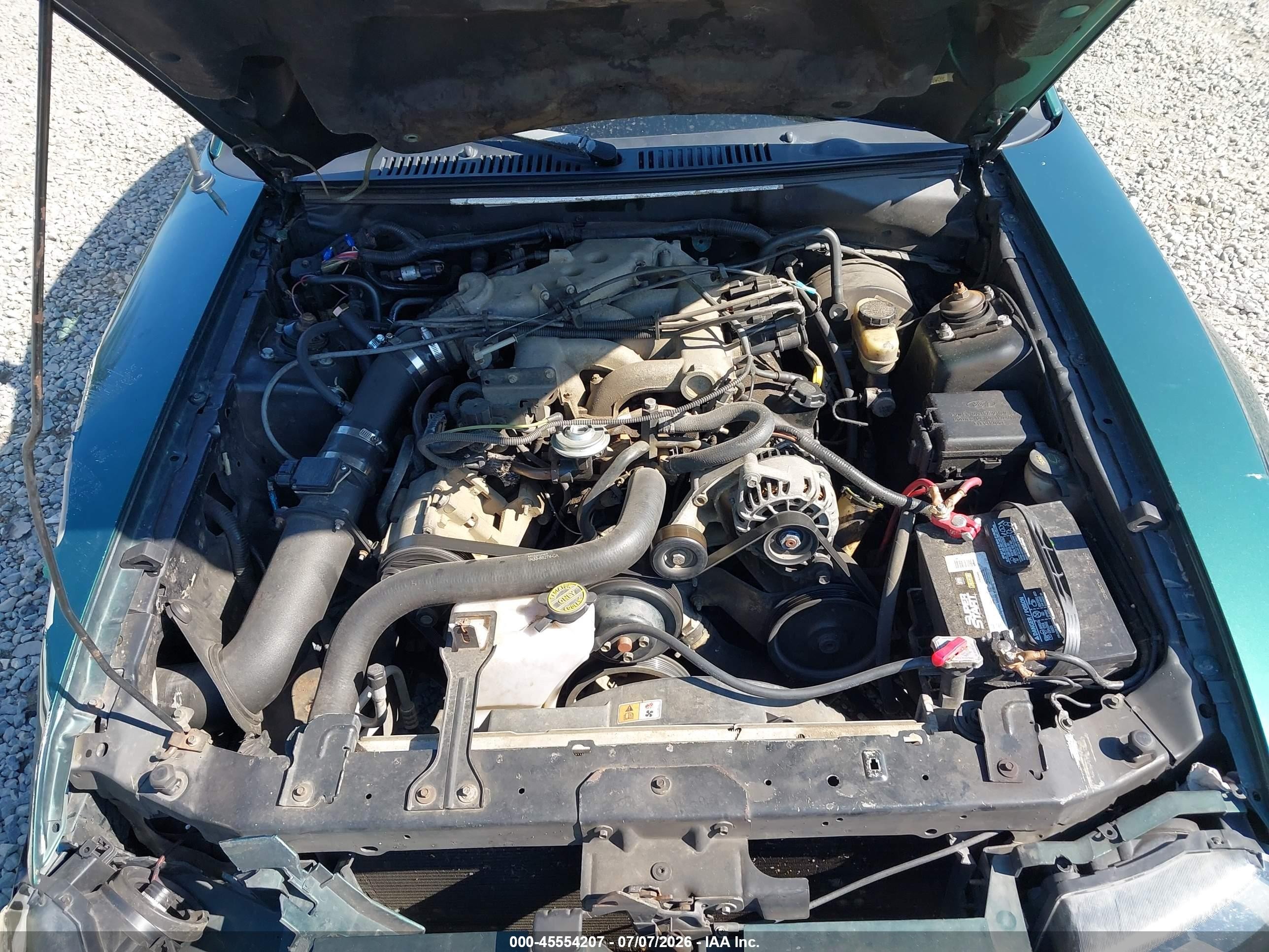 2002 Ford Mustang Deluxe/premium/standard Green vin: 1FAFP40452F140776