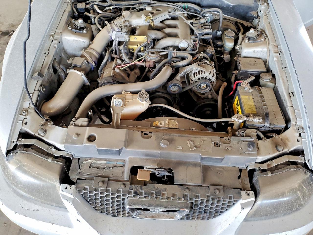 2002 Ford Mustang Silver vin: 1FAFP40452F151647