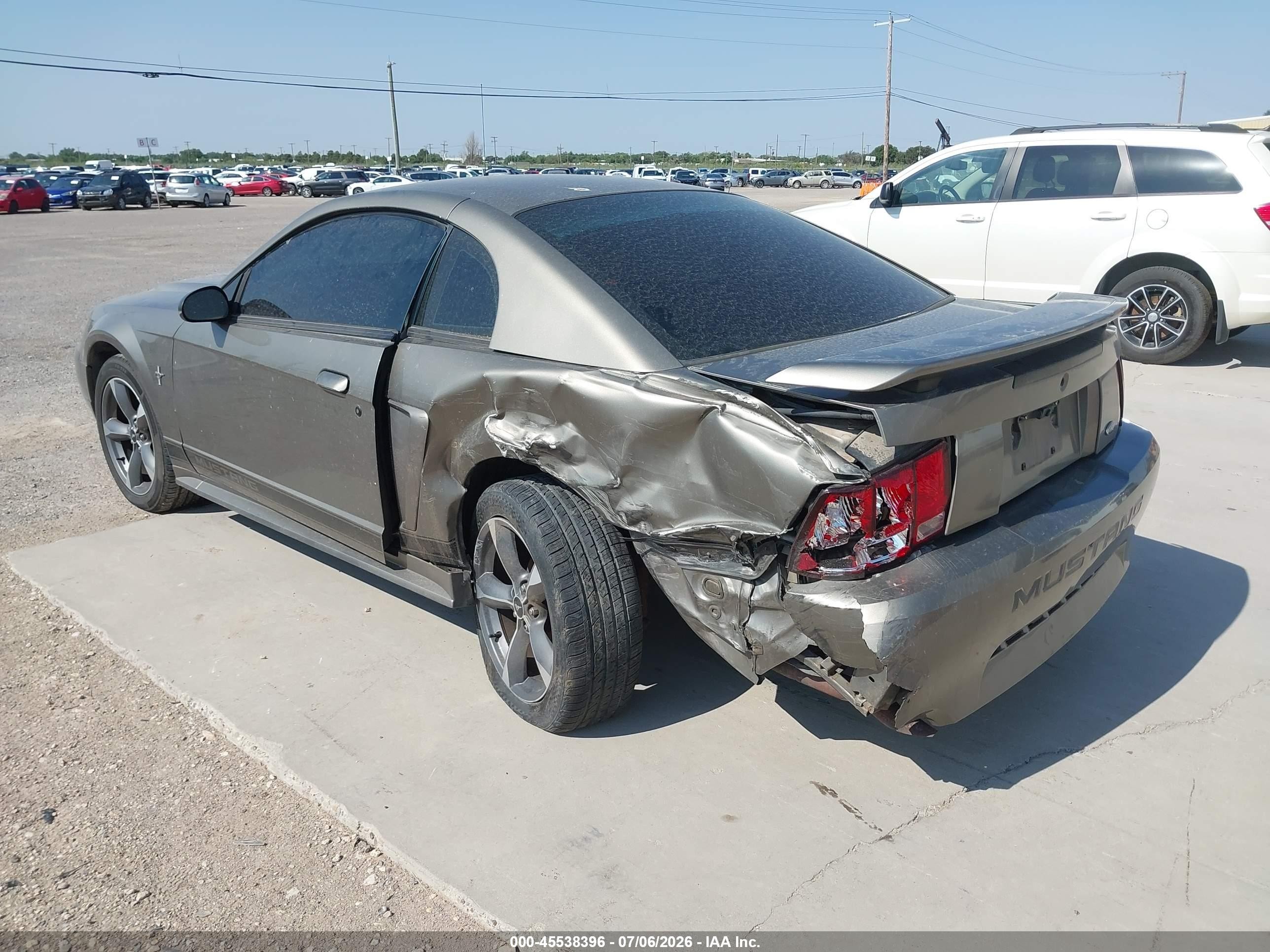 2002 Ford Mustang Deluxe/premium/standard Black vin: 1FAFP40452F174765
