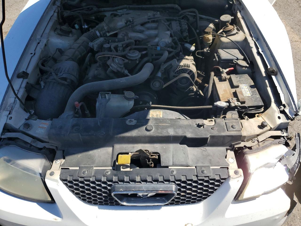 2000 Ford Mustang White vin: 1FAFP4045YF221107