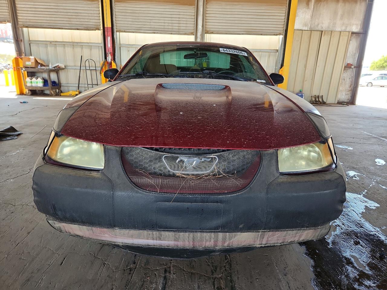 2001 Ford Mustang Maroon vin: 1FAFP40461F119966