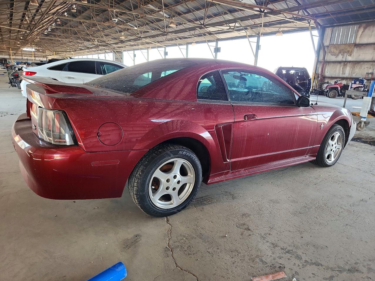 2001 Ford Mustang Maroon vin: 1FAFP40461F119966