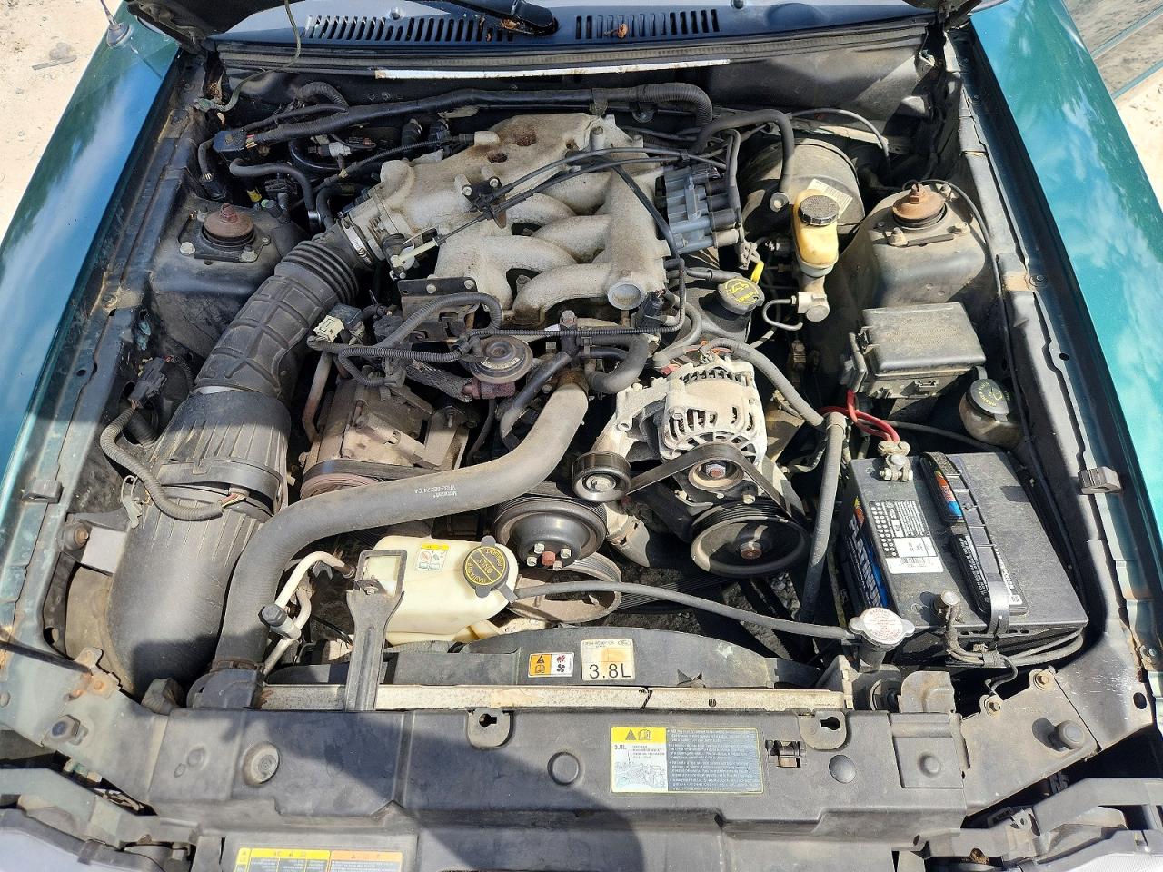 2001 Ford Mustang Green vin: 1FAFP40461F187846