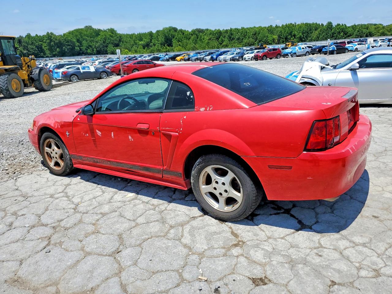 2002 Ford Mustang Red vin: 1FAFP40462F240871