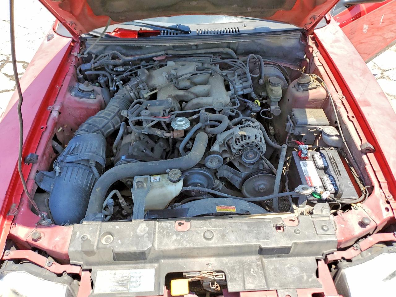 2002 Ford Mustang Red vin: 1FAFP40462F240871