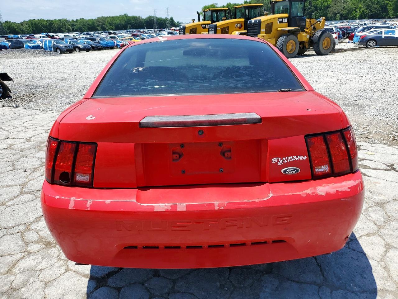 2002 Ford Mustang Red vin: 1FAFP40462F240871