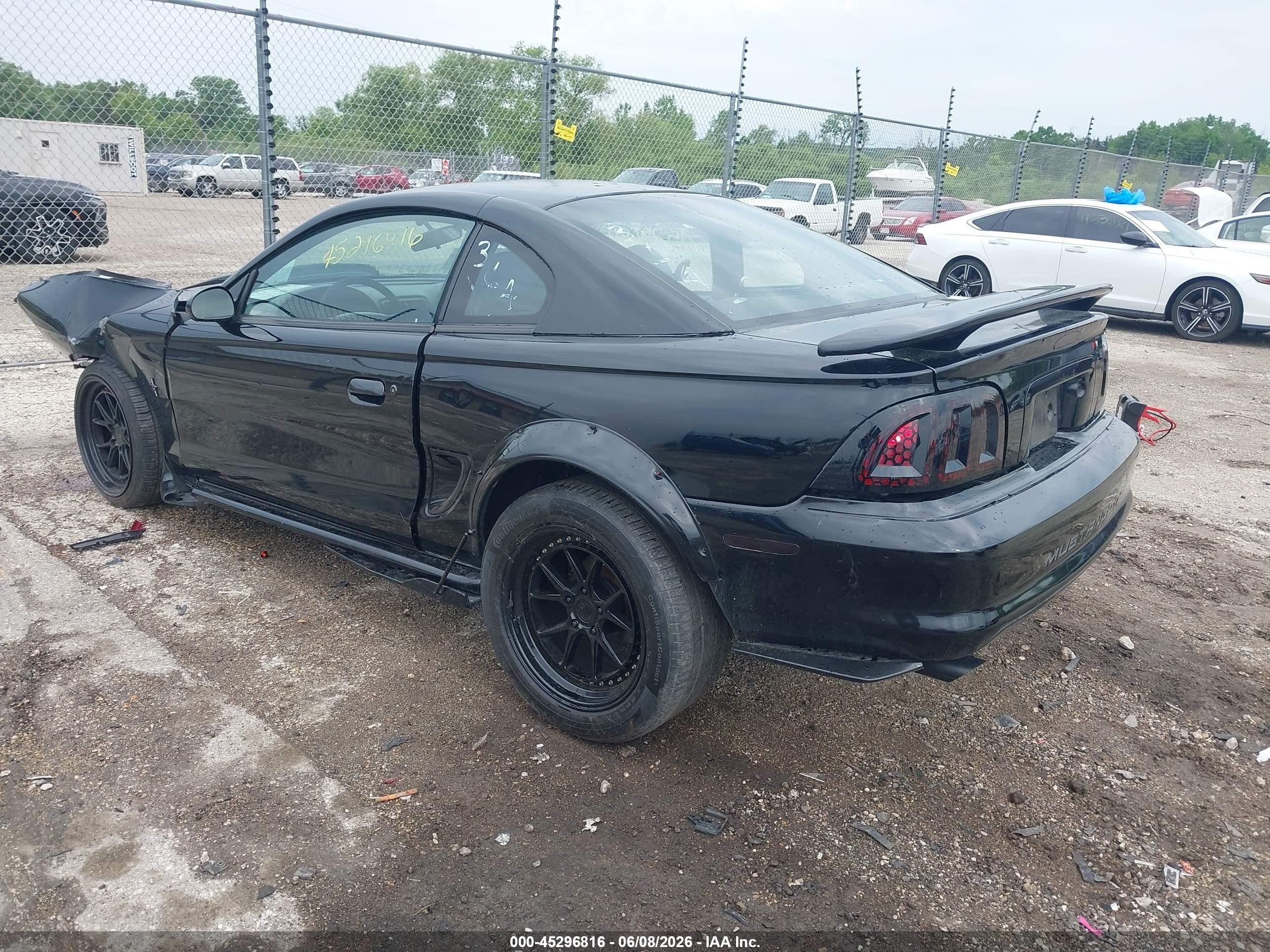 1998 Ford Mustang   Black vin: 1FAFP4046WF102236