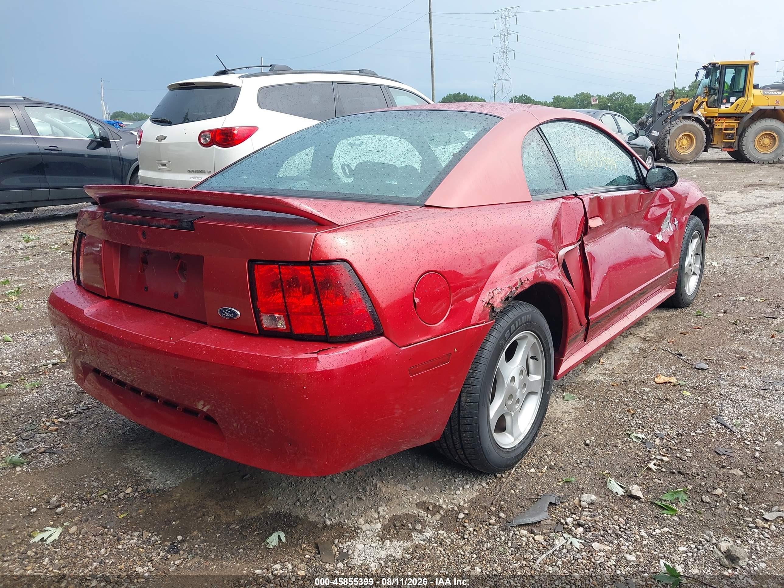 2000 Ford Mustang Red vin: 1FAFP4046YF262345