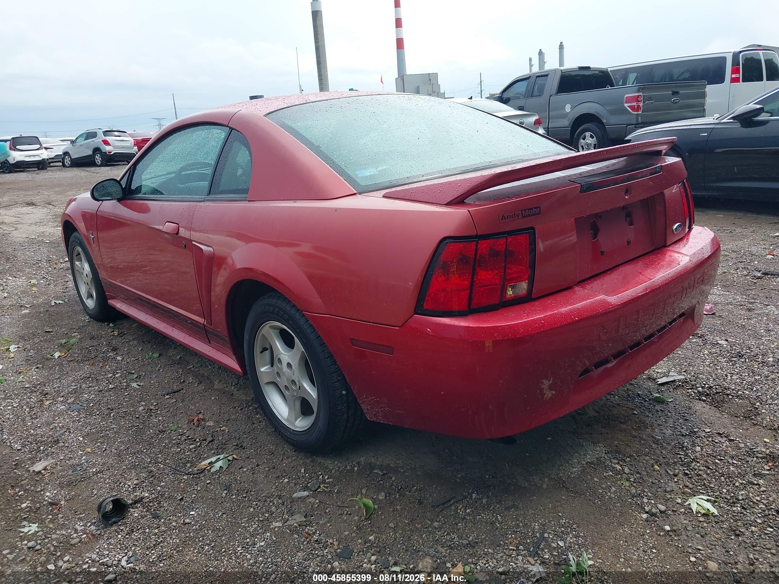 2000 Ford Mustang Red vin: 1FAFP4046YF262345