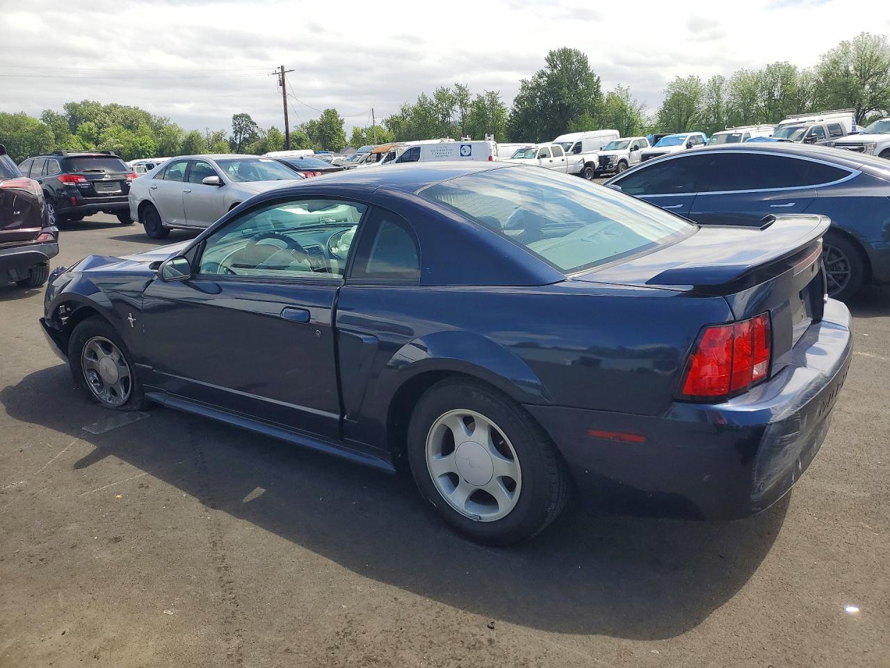 2001 Ford Mustang Blue vin: 1FAFP40471F103808