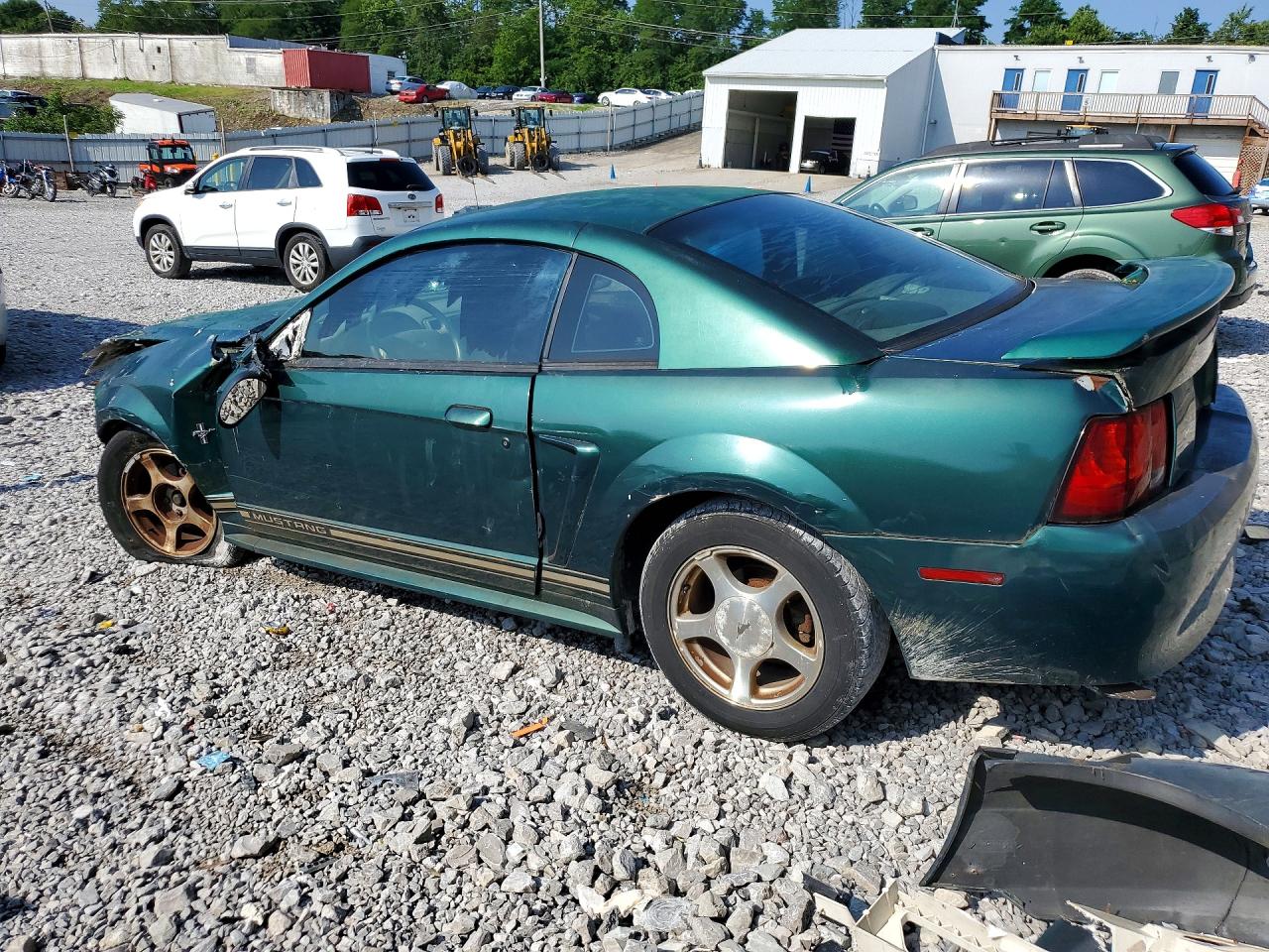 2001 Ford Mustang Green vin: 1FAFP40471F203262