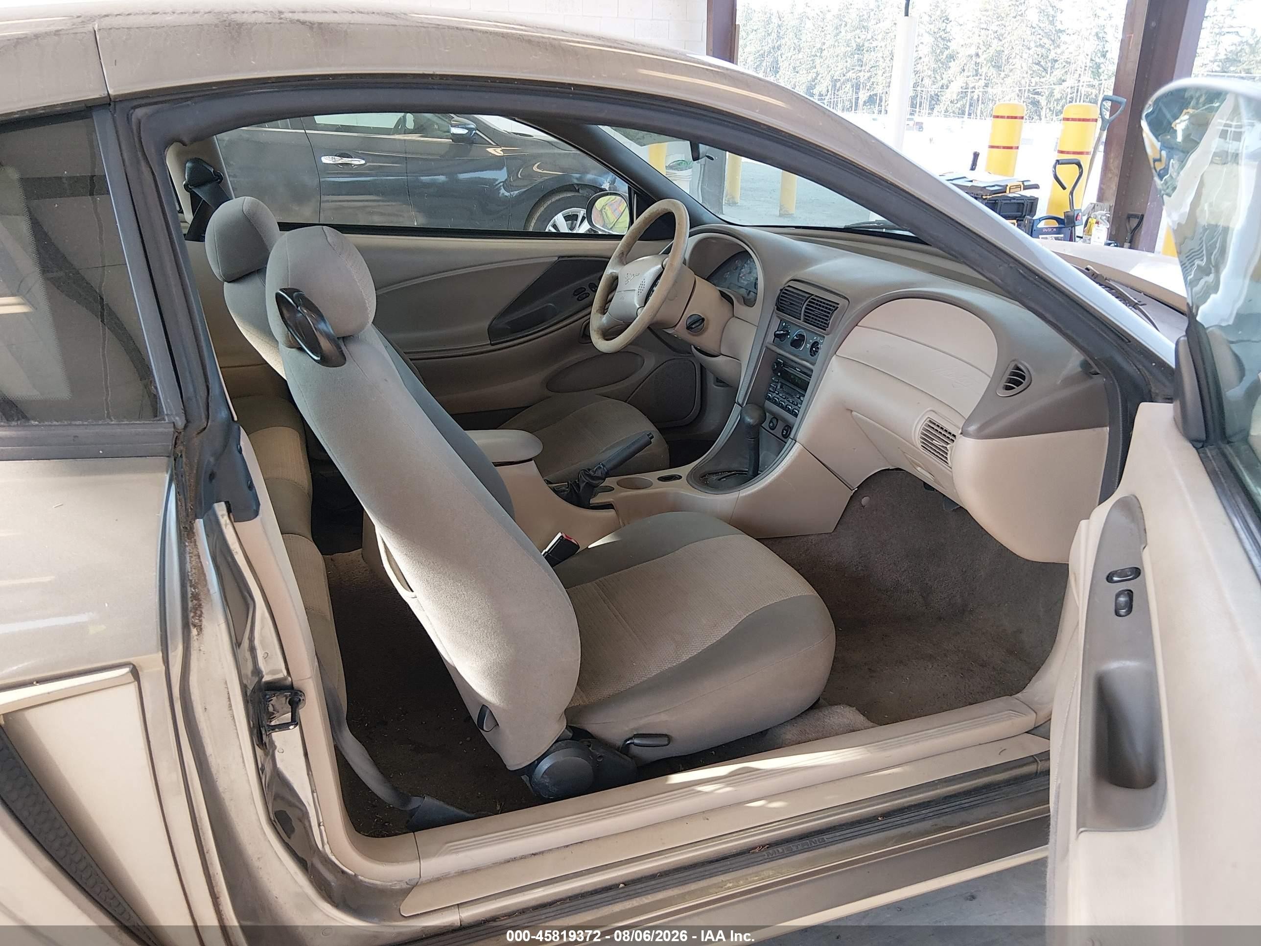 2002 Ford Mustang Deluxe/premium/standard Brown vin: 1FAFP40472F171432