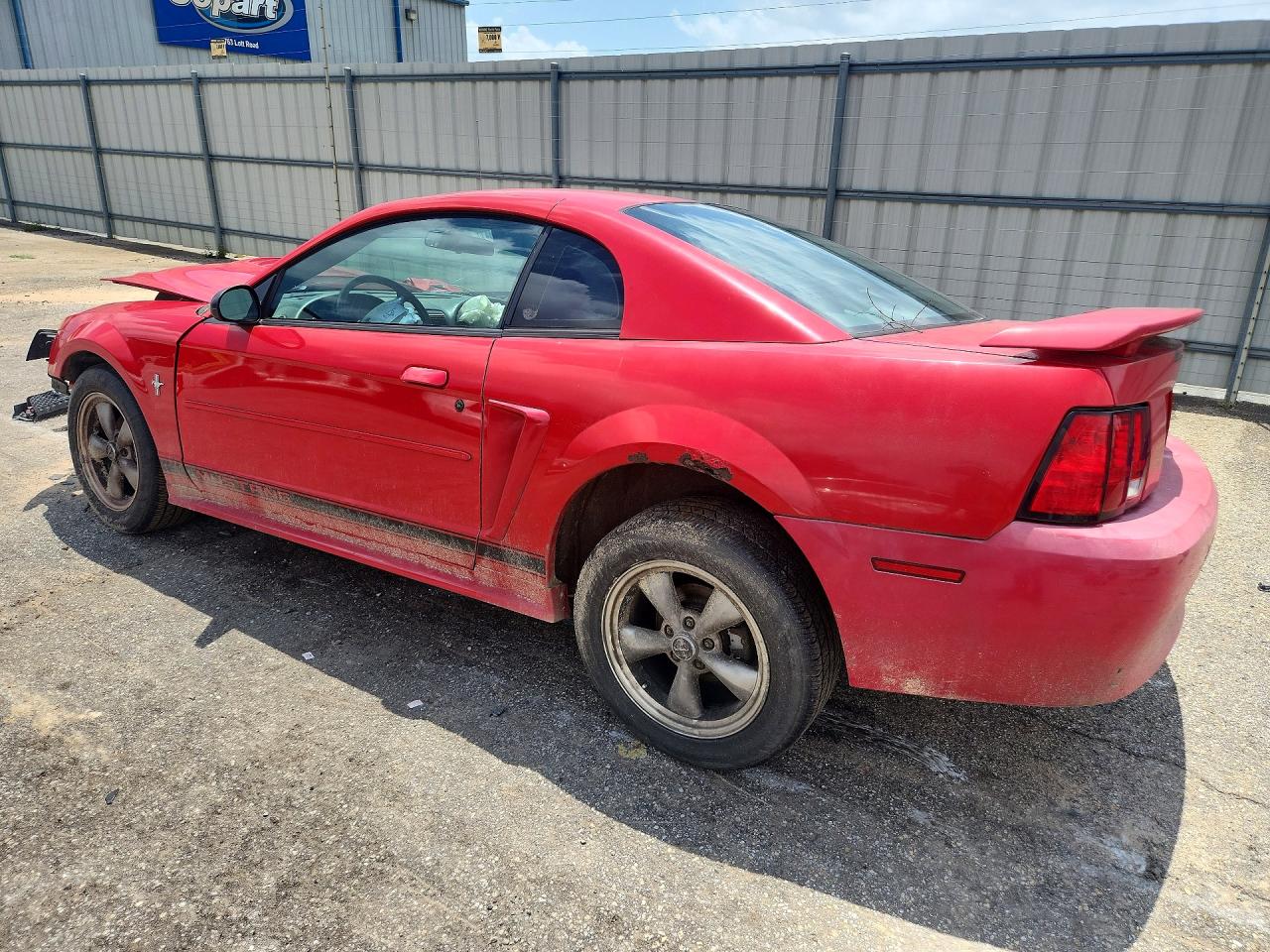 2003 Ford Mustang Red vin: 1FAFP40473F411550