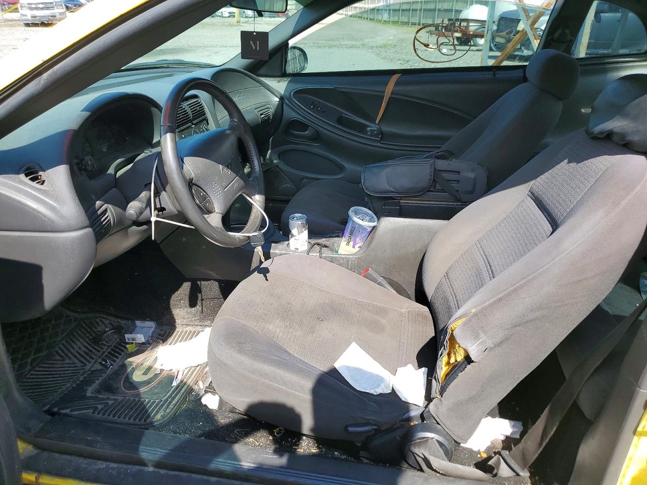 2003 Ford Mustang Yellow vin: 1FAFP40473F439350
