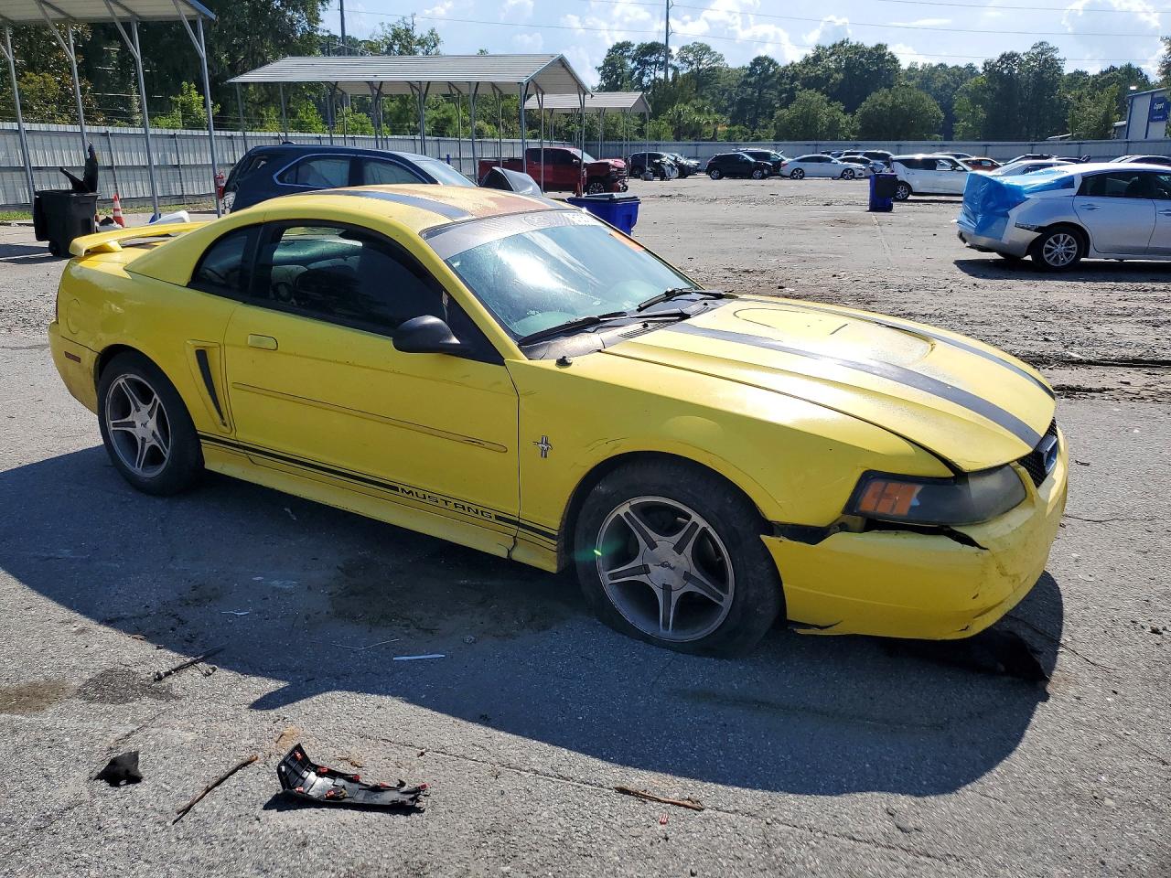 2003 Ford Mustang Yellow vin: 1FAFP40473F439350