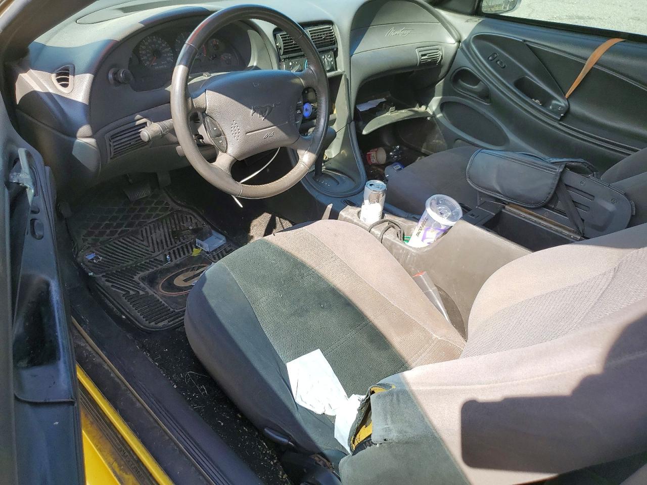 2003 Ford Mustang Yellow vin: 1FAFP40473F439350