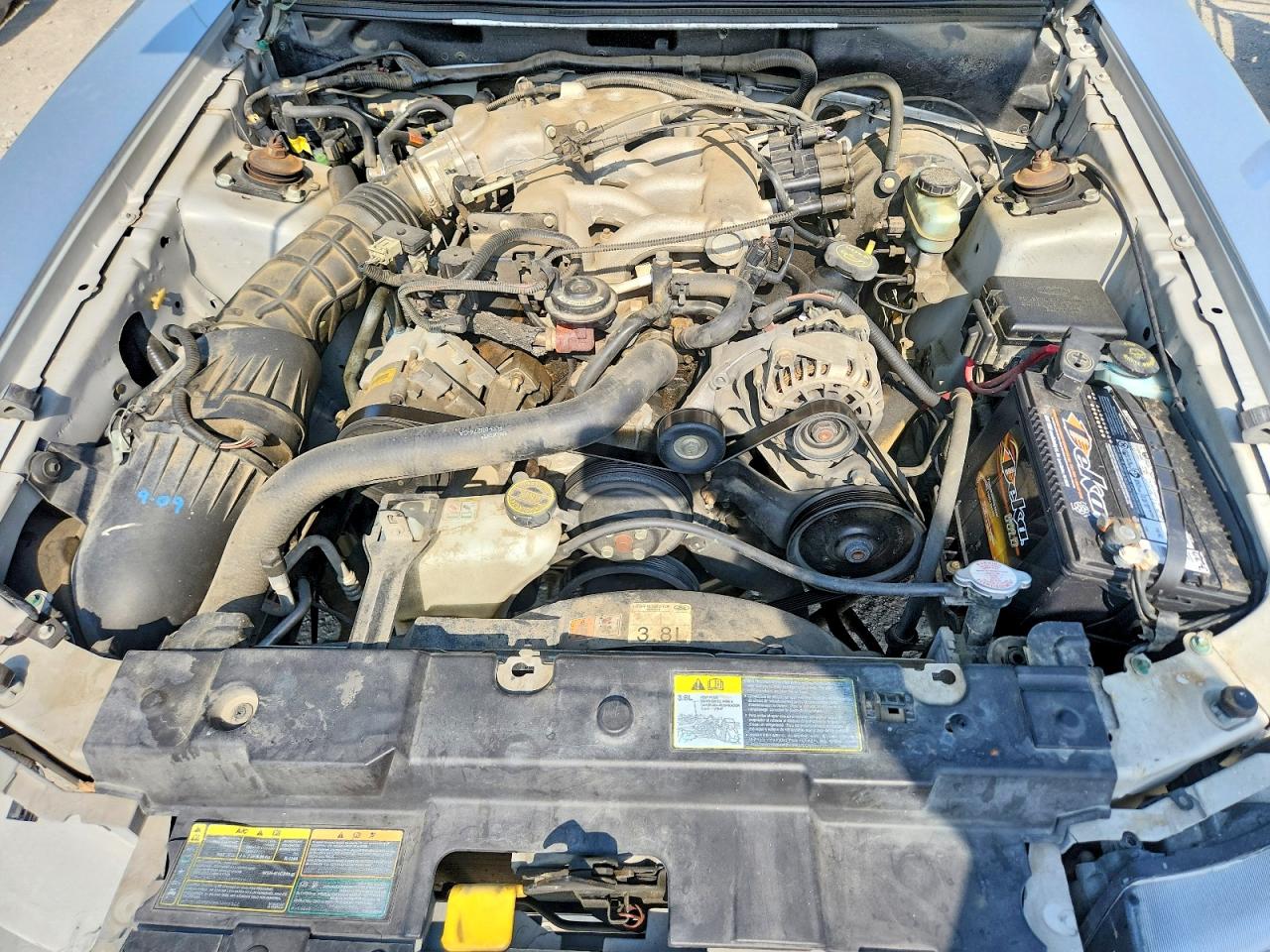 2001 Ford Mustang Silver vin: 1FAFP40481F179327